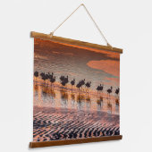 Nationale reserve voor de Andesfauna in Eduardo Ab Hangend Wandkleed (Gebogen)