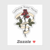 Nationale Roos Maand Sticker (Vel)