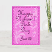 Nationale Roze Dag 23 Juni Kaart (Voorkant)