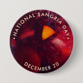 Nationale Sangria-dag Ronde Button 7,6 Cm (Voorkant)