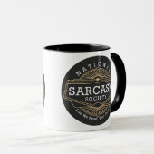 Nationale Sarcasme Maatschappij - zoals we uw steu Mok (Voorkant rechts)