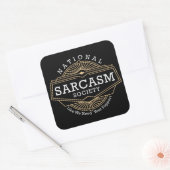 Nationale Sarcasme Maatschappij - zoals we uw steu Vierkante Sticker (Envelop)