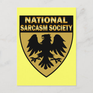 NATIONALE SARCASMSAMENLEVING BRIEFKAART