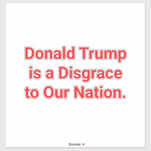 Nationale Schande Trump Hankamer Artjunkhaus Strip Sticker