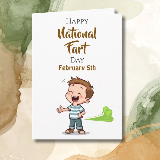 Nationale Scheetdag | 5 februari Grappige Feestdag Kaart