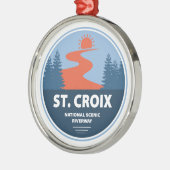 Nationale Schilderachtig Riverway Saint Croix Metalen Ornament (Links)