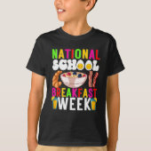 Nationale School Ontbijt Week 2024 Ontbijt T-shirt (Voorkant)