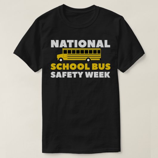 Nationale schoolbusveiligheidsweek t-shirt (Design voorkant)