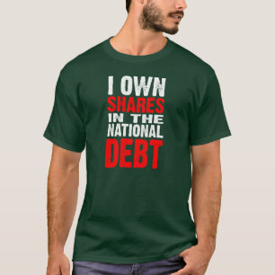 Nationale schuld (donker) - Gepersonaliseerd T-shirt