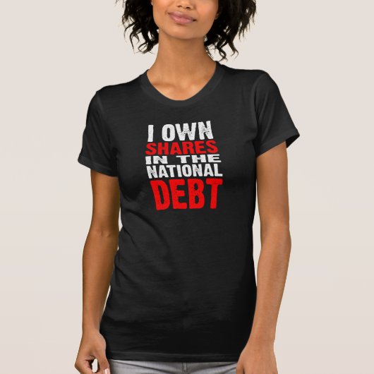 Nationale schuld (donker) - Gepersonaliseerd T-shirt (Voorkant)