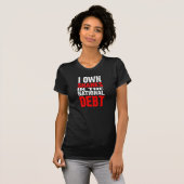 Nationale schuld (donker) - Gepersonaliseerd T-shirt (Voorkant volledig)