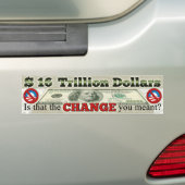 NATIONALE SCHULDEN VAN $ 16 TRILJOEN BUMPERSTICKER (Op auto)