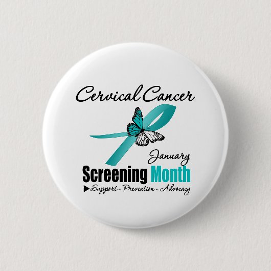 Nationale screening maand januari - baarmoederhals ronde button 5,7 cm (Voorkant)