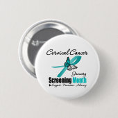 Nationale screening maand januari - baarmoederhals ronde button 5,7 cm (Voorkant /achterkant)