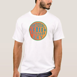 Nationale Senior Burgerdag met groene grens T-shirt