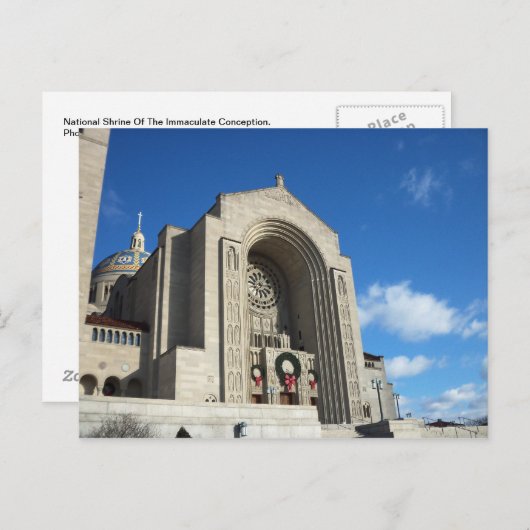 Nationale Shrine of the Immaculate Conception Briefkaart (Voorkant / Achterkant)