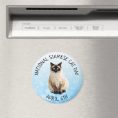 Nationale Siamese kat Dag 6 april Magnet (Insitu (Vaatwasser))