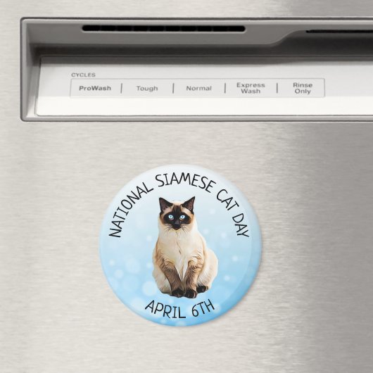 Nationale Siamese kat Dag 6 april Magnet (Insitu (Vaatwasser))