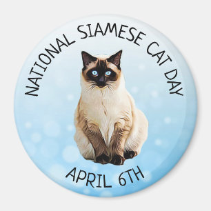 Nationale Siamese kat Dag 6 april Magnet