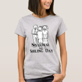 Nationale sibling Day T-shirt (Voorkant)