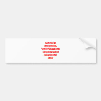 Nationale 'Slaap met een Osteopathische Artsendag' Bumpersticker
