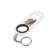 nationale Sleutelhanger Mini Flessenopener (Achterkant Gekanteld)