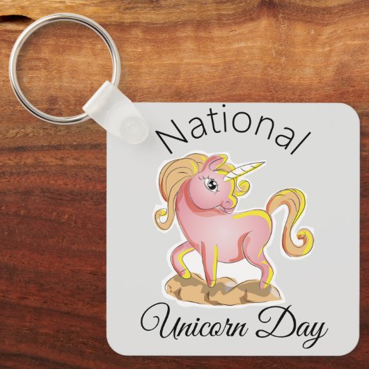 Nationale Sleutelhanger op de Unicorn Day (Voorkant)