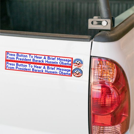 Nationale socialistische Obama-stickers voor handd Bumpersticker (Op Truck)
