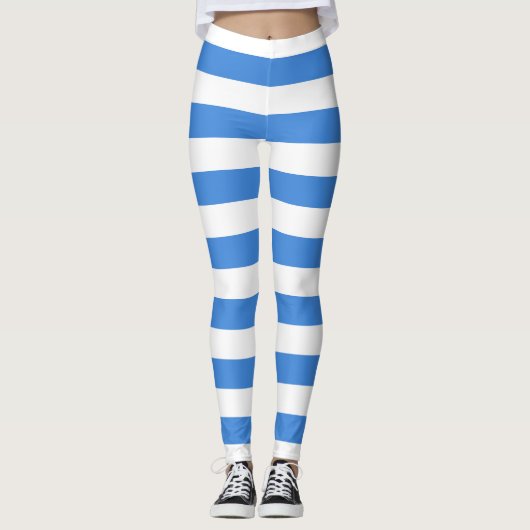 Nationale Somalische vlag Horizontaal gestreept Leggings (Voorkant)