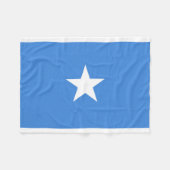 Nationale Somalische wereldvlag Fleece Deken (Voorkant (Horizontaal))
