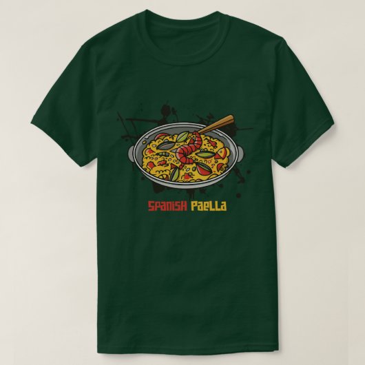 Nationale Spaanse Paella Dag Maart T-shirt (Design voorkant)