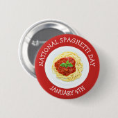 Nationale Spaghetti Dag 4 januari Button (Voorkant /achterkant)
