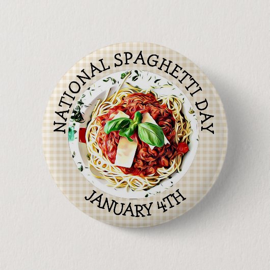 Nationale Spaghetti Dag 4 januari Button (Voorkant)