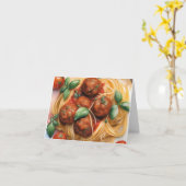 Nationale Spaghettidag A - 4 januari - Waterverf Kaart (Gele Bloem)