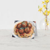 Nationale Spaghettidag C - 4 januari - Waterverf Kaart (Gele Bloem)