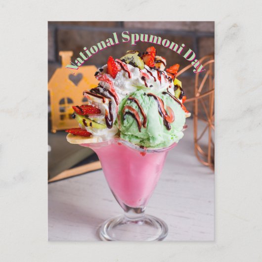 Nationale Spumoni Dag Briefkaart (Voorkant)