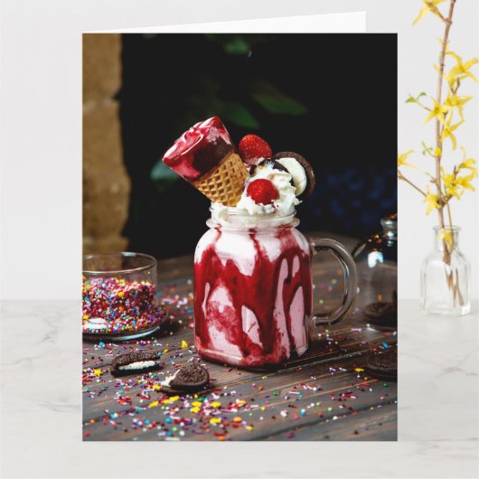 Nationale Spumoni Dag Kaart (Gele Bloem)