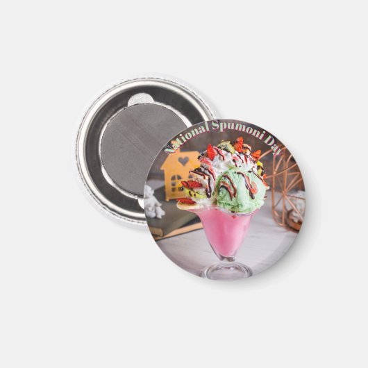 Nationale Spumoni Dag Magneet (Voorkant / Achterkant)