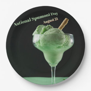 Nationale Spumoni Dag Papieren Bordje