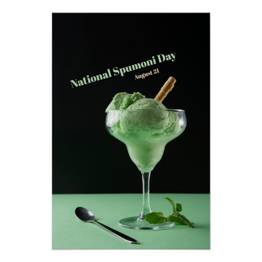 Nationale Spumoni Dag Perfect Poster (Voorkant)