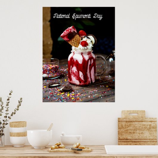 Nationale Spumoni Dag Poster (Keuken)