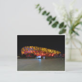 nationale stadionnacht in peking briefkaart (Staand voorkant)