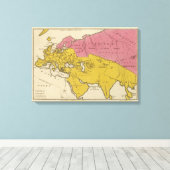 Nationale staten in het Christelijk gebied Canvas Afdruk (Insitu (Houten vloer))