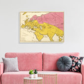 Nationale staten in het Christelijk gebied Canvas Afdruk (Insitu (Woonkamer))