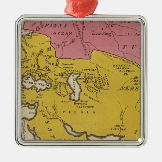 Nationale staten in het Christelijk gebied Metalen Ornament (Voorkant)