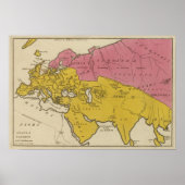 Nationale staten in het Christelijk gebied Poster (Voorkant)