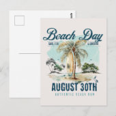 Nationale Stranddag,  surfplank Briefkaart (Voorkant / Achterkant)