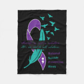 Nationale Suicide Prevention Week Quote Fleece Deken (Voorkant)