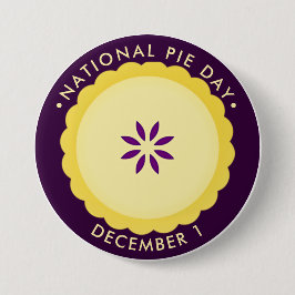 Nationale taartdag, december ronde button 7,6 cm