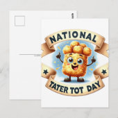 Nationale Tater tot dag, postcrossing Briefkaart (Voorkant / Achterkant)